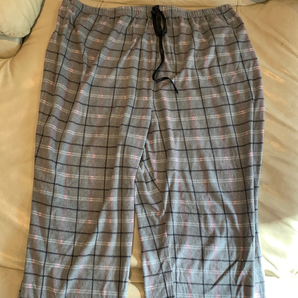 Women’s XXL Grey & Pink Cozy Sweatpants/ Pajama Bottoms